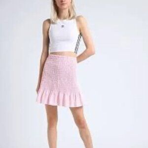 Adidas Light Pink Smocked Skirt Size S Small NEW with Tags. NWT